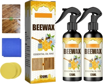 2Pcs Natural Micro-Molecularized Beeswax Spray, Bees Wax Furniture Polish And Cleaner, Multipurpose Wood Floor Cleaner and Polish for Furniture, Floor