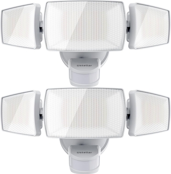30W Smart LED Security Light Outdoor Motion Sensor, WiFi App Control LED Flood Light Outdoor Dimmable White 2700K-6500K Works with Alexa/Google Outside Security House Garage 2 Pack