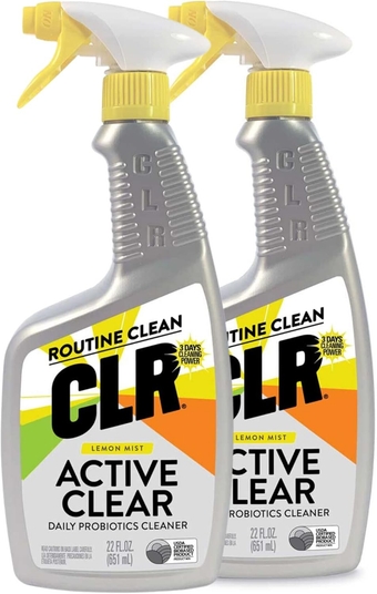Active Clear Daily Probiotics Cleaner 22 Ounce Bottle (Lemon Mist, Pack of 2)