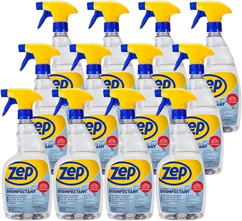 Quick Clean Disinfectant 32 oz. Case of 12 Kills 99.9% of Bacteria in 5 Seconds (ZUQCD32)