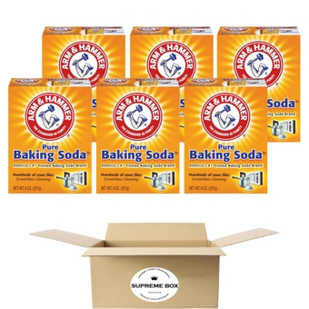 Arm & Hammer Pure Baking Soda, 8 oz. - Pack of 6 (48 oz in total)