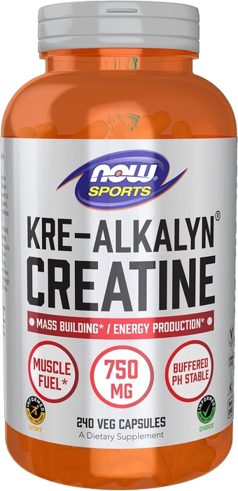 Sports Nutrition, Kre-Alkalyn Creatine 750 mg, Mass Building*/Energy Production*, 240 Veg Capsules
