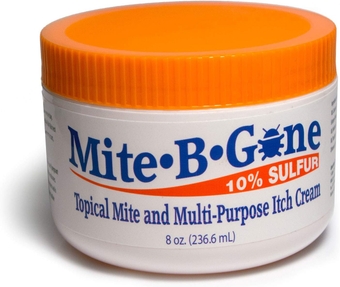 Mite Cream & Bite Relief - 10% Natural Blend Sulfur Cream for Multi-Purpose Bites, Redness, Itching, & Irritation | Safe for Kids and Adults | Fast & Effective for All Skin Types| 8 oz