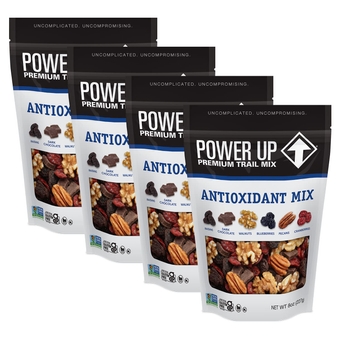 Antioxidant Trail Mix By Gourmet Nut, Dried Fruit & Nuts Mix, Raisins Dark Chocolate Walnuts Blueberries Pecans & Cranberries - Keto & Paleo Non GMO Vegan Gluten Free, 8oz Bags (Pack of 4)