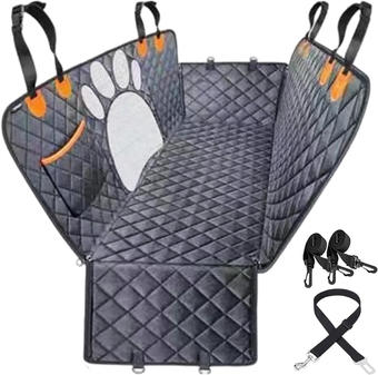 Dog Car Seat Cover, Durable Backseat Pet Protector, Comfortable Pet Seat Protection, Waterproof Back Seat Pet Mat, Secure Car Seat Cover Hammock, Long Lasting Pet Back Seat Covers for Trucks Cars