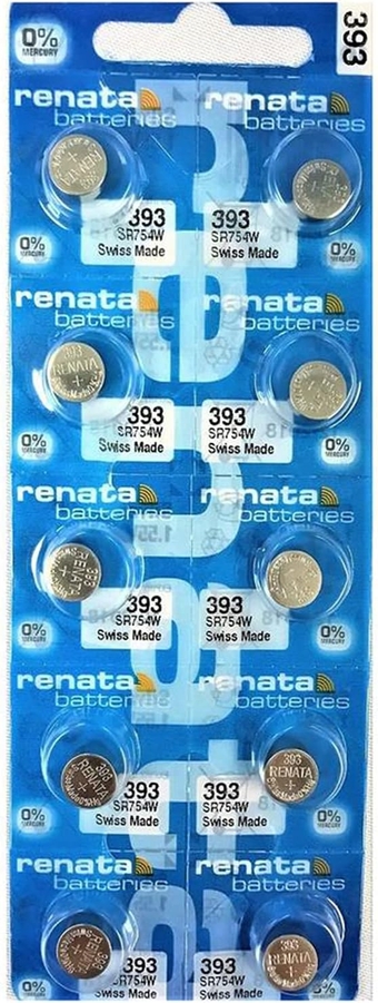 Non-Rechargeable Battery, Watch, Single Cell, Silver Oxide, 80 Mah, 1.55 V, Sr48, Flat Top, 7.9 Mm Rohs Compliant: Na - 393