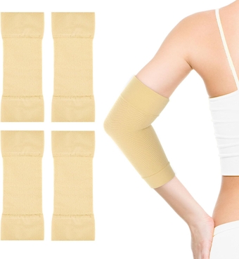 4 Pcs Arm Sleeves for Women, Arm Sleeves Women Arm Covers for Women Forearm Tattoo Sleeve Covers Tattoo Cover up Sleeve Sleeves to Cover Arms Compression Sleeves Band for Women Men(8.6 X 3.1'')