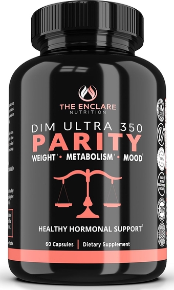 DIM Supplement 350mg. Estrogen Balance for Women & Men, Hormonal Acne Supplements, Hormone Menopause Support, Metabolism, PCOS, Bodybuilding Diindolylmethane Capsules, Broccoli, Vegan 60 ct (1)