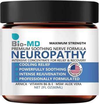 Neuropathy Pain Relief Cream, Nerve Pain Relief Cream Maximum Strength for Feet, Hands, Legs, Muscles, Joints, Waist Includes Arnica, Vitamin B6, Aloe Vera, MSM Fast Absorption, Mild & All Natural