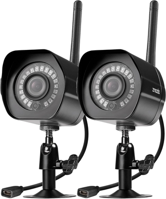 1080p Full HD Outdoor Weatherproof WiFi Wireless Security Camera System - 2 Pack - Cloud Service Available