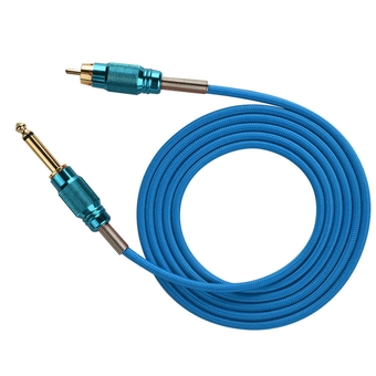 Tattoo Clip Cord 7 Colors 1.8M Professional Copper,Tattoo Power Supply Tattoo Rca Cord 1.8M Professional Tattoo Cord Copper Wire Tattoo Power Supplypen Tattoo Gun Cord(Sky Blue)