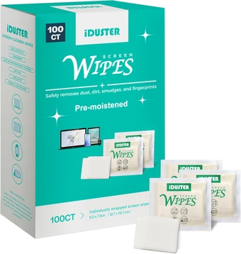 Screen Cleaner Wipes for Lens - Premoistened Screen Cleaning Wipes, Streak-Free Lens Wipes for iPad, Phone, Car, TV, Computer, Laptop, 100 Counts