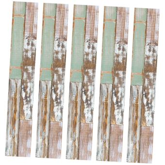 5pcs Wood Grain Board Stickers Floor Tile Flooring Planks Self-Adhesive Floor Planks Wood Giant Tile Sticker Carpet Tiles Retro Stickers Wood Paper Industrial Style PVC Furniture