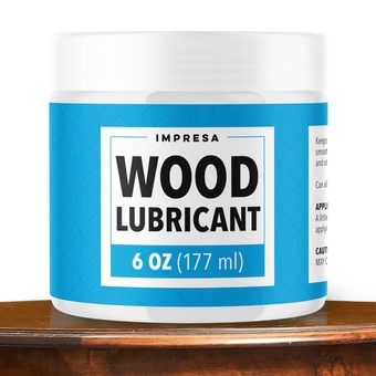 Wood Lubricant for Home DIY Projects - Multi-Purpose Semi Paste Wax for Wood - Drawer & Door Hinge Lubricant - Loosen Drawer Slide - Restore & Preserve Wooden Slide -Non Spray Lubricant - 6oz