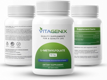 L-Methylfolate - Optimized & Highly Bioactive Methyl Folate Supplement for Mood & Immune Support - Professional Strength Active 5-MTHF Form - 5mg - 90 Capsules