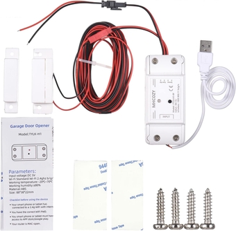 WIFI Intelligent Garage Door Opener Controller Lift Switch Mobile Phone APP Remote Control Timer Switch Compatible with  Alexa & Google Home, IFTTT for Voice Control