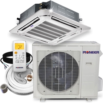 Air Conditioner CYB036GMFILCBD 8-Way Slim Cassette Mini-Split Ductless Inverter with Heat Pump, 36000 BTU