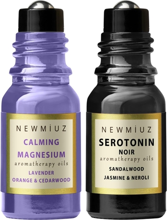 Calming Magnesium Lavender Orange Cedarwood & Anti Stress Sandalwood Jasmine with Neroli Pack of 2