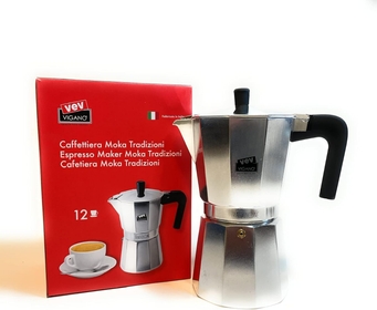 Italian Coffee Maker Stovetop Espresso Coffeemaker Cuban Café Cafetera Aluminium Silver Moka Express 12 Cup