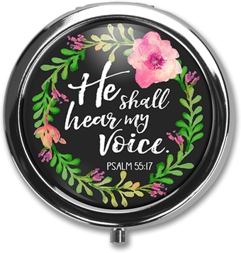 Bible Verses-1 Pill Box Three-Compartment Medicine Pill Case,Portable Medicine Tablet Holder Organizer