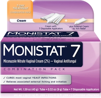 7 Day Yeast Infection Treatment for Women, 7 Miconazole Cream Applications with Disposable Applicators & External  Anti-Itch Cream Bundle