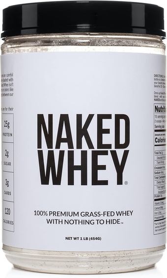Whey 1Lb - Only 1 Ingredient, Grass Fed Whey Protein Powder, Undenatured, No Gmos, No Soy, Gluten Free, Stimulate Growth, Enhance Recovery - 15 Servings