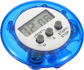 Round Digital Timer, Small Count Down/UP Clock with Magnetic, Big LCD Display Loud Sounds Minute Second Kitchen Timer for Games, Cooking, Blue