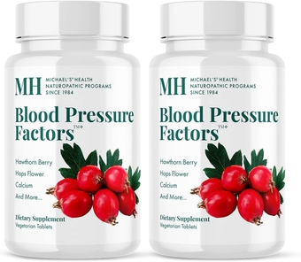Health Naturopathic Programs Blood Pressure Factors - 180 Vegetarian Tablets, Pack of 2 - Provides Fluid Balance Support - Kosher - 120 Total Servings