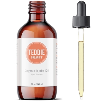 Golden Jojoba Oil 100% Pure Organic Cold Pressed and Unrefined 4oz - Natural Moisturizer for Face Hair and Sensitive Skin, Carrier Oil for Essential Oils