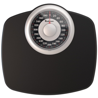 A25 Scales for Body Weight - Up to 400 LB - New Version 2024 Model - Anti-Skid Rubber Surface - Bathroom Scale Analog - Mechanical Weight Scale - Durable with 20-Year Warranty - Black