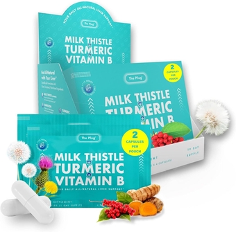 Liver Cleanse Detox & Repair, Fatty Liver Support Supplement Pills - 20 Herbal Liver Capsules, Made with Milk Thistle, Turmeric & Vitamin B for Healthy Digestive & Immune System