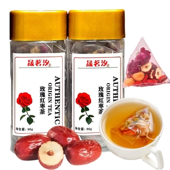 Rose Red Jujube Tea Bags 5.65oz Red Date,Longan,Goji Berry,Roses,Wolfberry Herbal Tea,Fruit Tea No addition 玫瑰红枣茶 桂圆枸杞茶 花草茶 160g