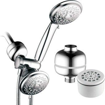 Shower Head with 3-Stage Shower Filter Padro Shower head Shower head with handheld Shower heads Shower head Handheld shower heads Rain setting shower heads Showerheads & handheld showers