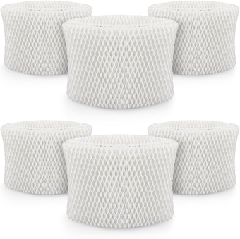 WF2 Humidifier Filter Replacement for Vicks & Kaz Starry Night Cool Mist Humidifier V3500N V3700 V3100 V3900, for Sunbeam 1118 Series and Honeywell HCM-300T Relion WA-8D Enviracaire ECM-500- 6 Pack