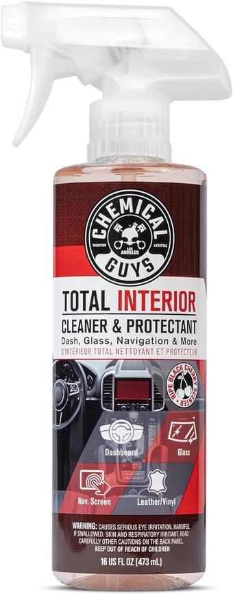 SPI22516 Total Interior Cleaner & Protectant (Safe on Dash, Leather, Vinyl, Plastics, Trim, Glass, Fabric & More), 16 Fl Oz (Pack of 1) (Black Cherry Scent)