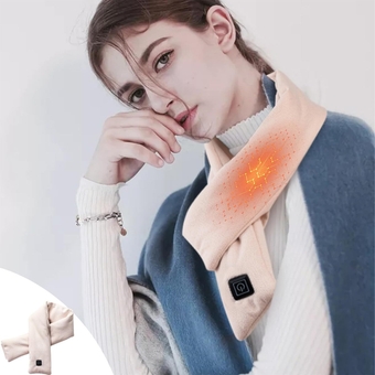 Neck Heating Pad, Neck Heating Scarf, 3 Temp Settings Electric Heated Neck Wrap for Neck Relief, Electric Heating Pad 2023 Upgraded Heated Scarf for Men/Women