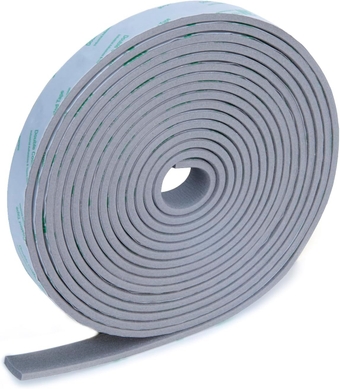 Silicone Weather Stripping Door Seal,  Soundproof Waterproof Door Seal Strip for Window Air Conditioning AC Insulation, Adhesive Flame Retardant Foam Tape for Insulation Cover (Gray)