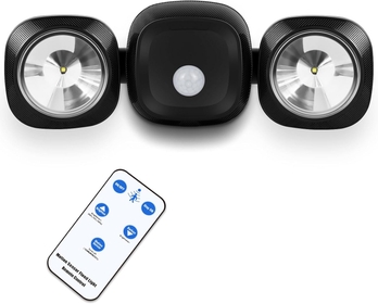 Battery-Operated Outdoor Motion Sensor Light with Remote Control - Wireless Wireless Motion Detected LED Flood Lights, 3 Modes Motion Sensing Security Lights for Garage Patio Porch Yard