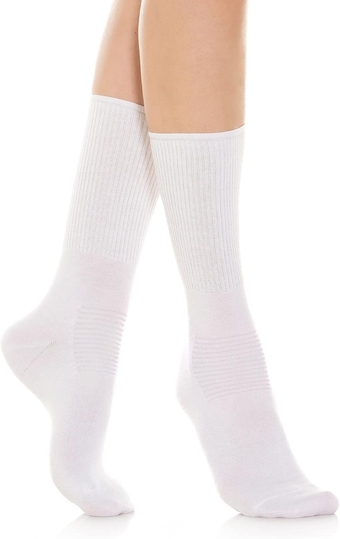 560 Diabetic Crew Socks for Men Women, Seamless Socks, Non Binding for Sensitive Feet, Cotton and Crabyon