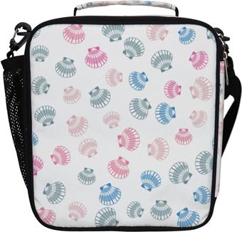 Lunch Bag Sea Ocean Sea Shells Thermal Insulation Cooler Bag Bento Box Holder Bag Meal Prep Food Tote Sling Shoulder Bag
