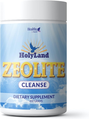 HolyLand Zeolite Cleanse - Zeolite Detox Powder (400 Gram Value Size) - Clinoptilolite Natural, Activated - Supports Energy, Mental Focus, pH Balance, Immune Defense, Optimal Gut Health