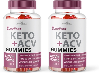 ProFast Pro Fast Keto ACV Gummies Weight Loss - 1500mg Once a Day, Strong Time Released Advanced Ketogenic Formula - Premium Apple Cider Vinegar Ketosis Gummies (2 Pack) 60-Day Supply Tank