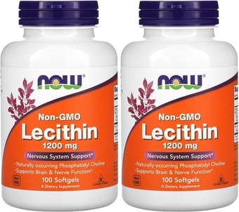 , (2 Pack) Lecithin, 1200 mg, 100 Softgels