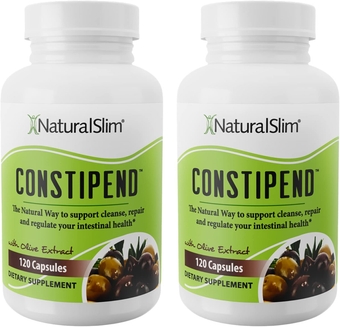 Constipend - Laxative for Constipation Relief, Colon Regulation, Stool Softener with Olive Extract - 120 Capsules (2 Pack)