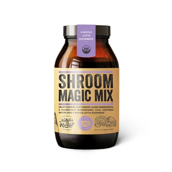 Mushroom Turmeric Latte Mix - (125 servings) - Shroom Magic 5 Mushroom Blends with Reishi, Chaga, Cordyceps, Lion's Mane and Turkey Tail - For Hot and Cold Drinks
