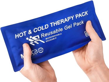 Reusable Hot Cold Compress for Pain Relief - 5" x 10", Soft & Comfortable Ice Pack for Injuries, Recovery, Knee, Shoulder Pain, Sprains, Migraines, Physical Therapy, Fast Joint and Muscle Pain Relief
