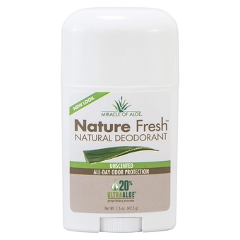 's Nature Fresh Deodorant for Women or Men- Natural Formula W/No Aluminum or Harsh Chemicals- Long-Lasting Odor Control, Unscented 20% Pure Ultra  Vera Gel, Cruelty-Free (1.5oz)