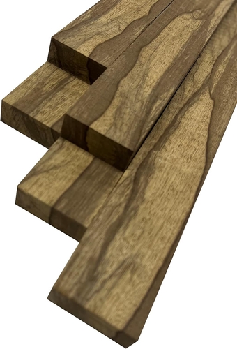 's Pack of 5, Cutting Board Blocks Black Limba | Best 3/4" Lumber Boards (3/4" x 2") (3/4" x 2" x 18", Black Limba)