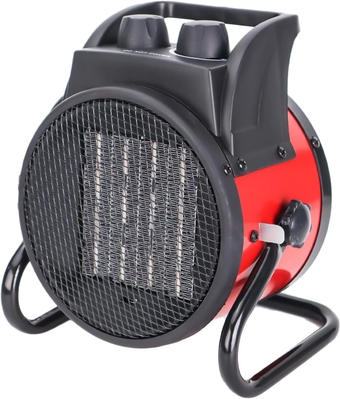 Portable Space Heater, 1500W Electric Heater with Ceramic Heater Element and Overheat Protection, Small Space Heater for Office Garage Indoor Use, Red