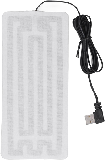 Carbon Fiber USB Heated Pad for Winter - Safe, Durable, and Machine Washable, Perfect for Waist and Body, 7.5x3.5in